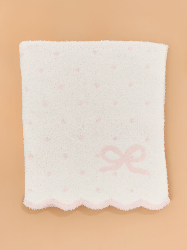 Chenille Bow Blanket by Mudpie - TULLABEE