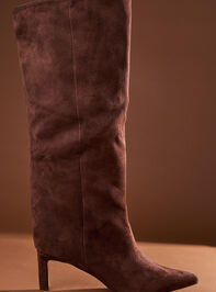 Estelle Suede Kitten Boots by Chinese Laundry - TULLABEE