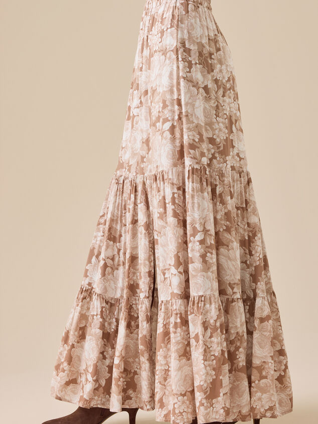Rynn Floral Maxi Skirt Detail 4 - TULLABEE