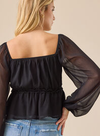 Carolina Ruffle Babydoll Top Detail 4 - TULLABEE