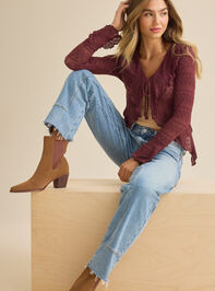 Suzie Lace Cardigan Detail 2 - TULLABEE