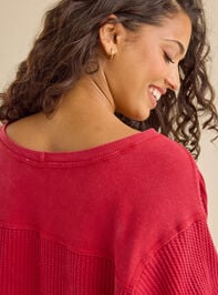 Anna Oversized Thermal Top Detail 6 - TULLABEE