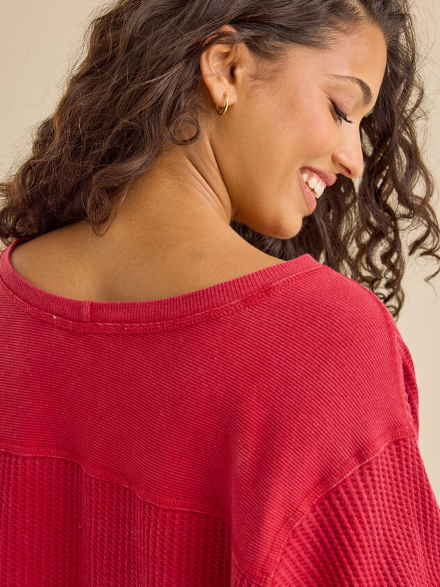 Anna Oversized Thermal Top Detail 6 - TULLABEE