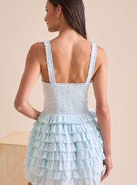 Ariel Ruffle Mini Dress Detail 5 - TULLABEE