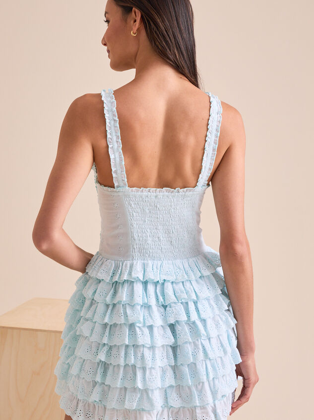 Ariel Ruffle Mini Dress Detail 5 - TULLABEE