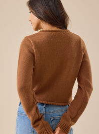 Rowan Embroidered Tie-Front Cardigan Detail 4 - TULLABEE