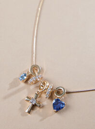 Heart Cross Charm Necklace - TULLABEE