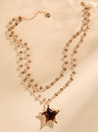 Layered Star Necklace Detail 2 - TULLABEE