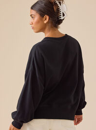 Sequin Boo Pullover Detail 4 - TULLABEE