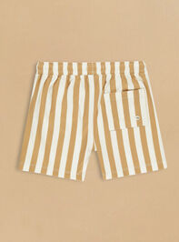 Tyler Striped Swim Shorts by Rylee + Cru Detail 2 - TULLABEE