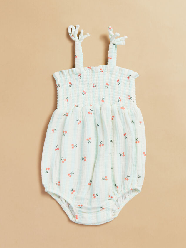 Carrie Cherry Tie Strap Bubble - TULLABEE