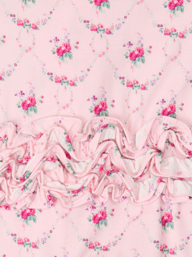 Lidia Floral Ruffle Footie Detail 4 - TULLABEE