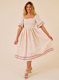 Zoey Floral Mama Dress Detail 3 - TULLABEE