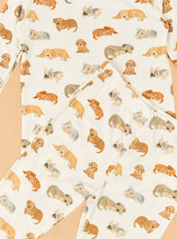 Napping Puppies Lounge Set Detail 2 - TULLABEE