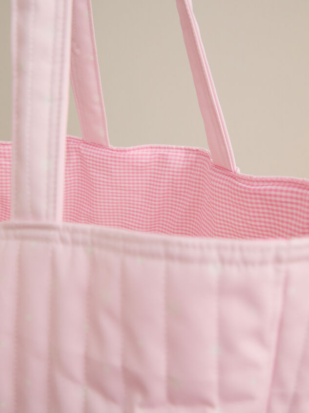 Snow Angel Large Tote Detail 5 - TULLABEE