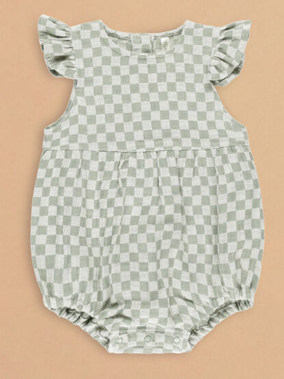 Amelia Check Romper by Rylee + Cru - TULLABEE