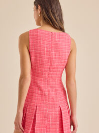 Blakely Tweed Mini Dress Detail 4 - TULLABEE