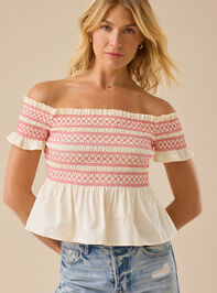 Norma Off-Shoulder Smocked Top - TULLABEE
