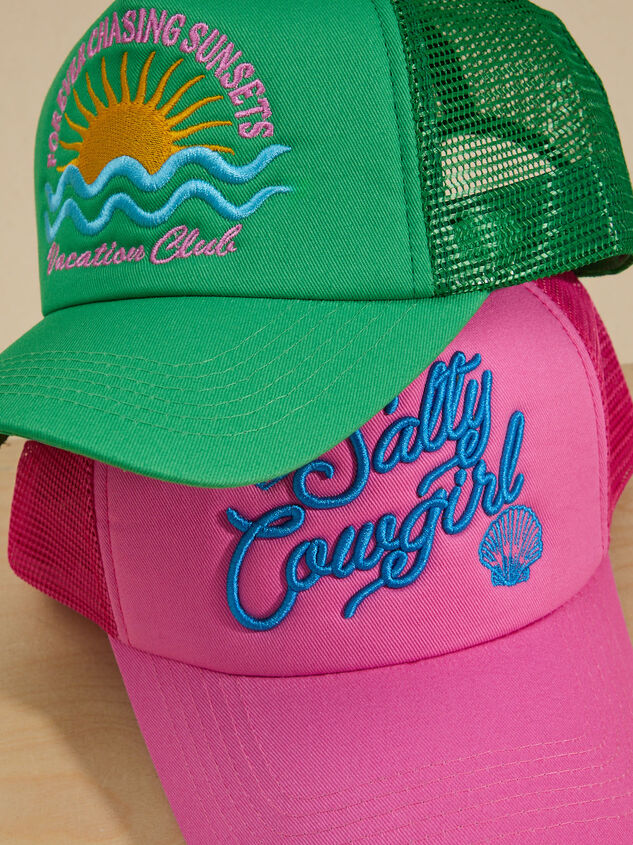 Salty Cowgirl Trucker Hat Detail 4 - TULLABEE