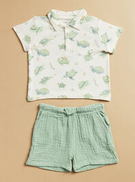 Caspian Sea Turtle Polo And Shirt Set - TULLABEE