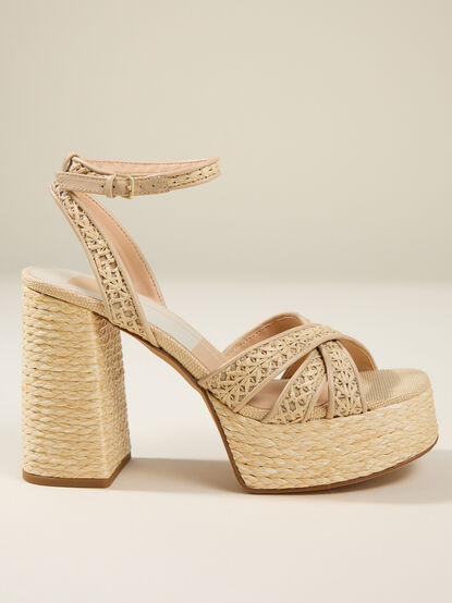 Danila Woven Block Heel - TULLABEE