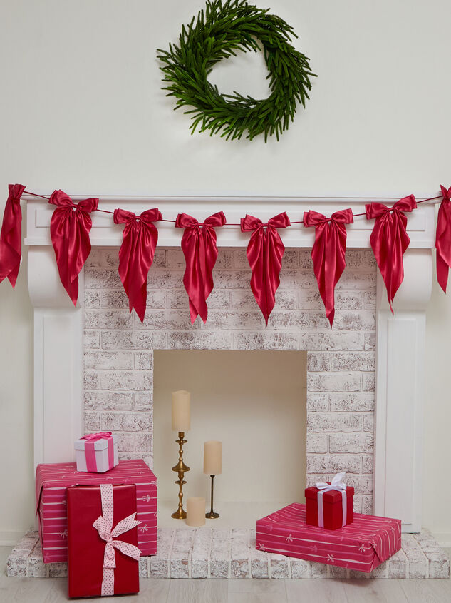 Satin Bow Garland - TULLABEE