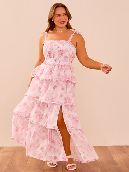 Lola Floral Tiered Dress - TULLABEE