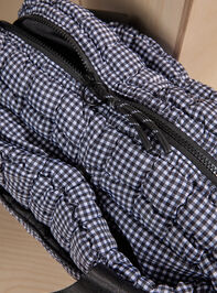 On The Go Gingham Quilted Tote Detail 3 - TULLABEE