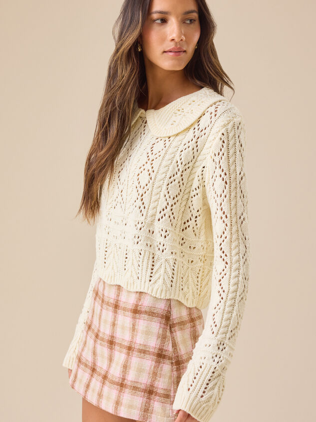 Hattie Crochet Sweater Detail 4 - TULLABEE