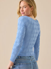 Blaire Seamless Floral Long Sleeve Cami Detail 4 - TULLABEE