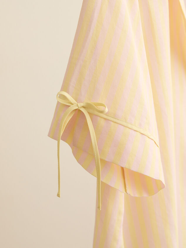 Melody Striped Lounge Top Detail 4 - TULLABEE