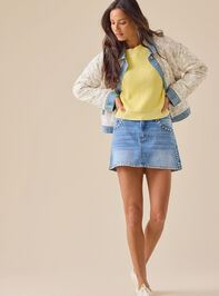 Sophia Crew Sweater Detail 5 - TULLABEE