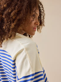 Aileen Oversized Striped Polo Detail 6 - TULLABEE
