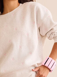 Sweet Escape Bow Sweatshirt Detail 2 - TULLABEE