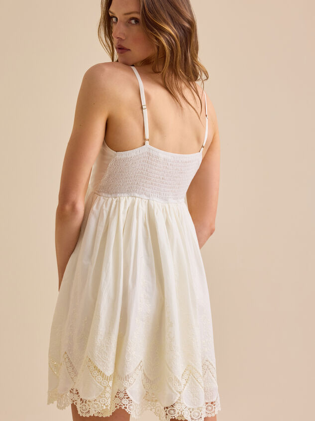 Cass Lace Mini Dress Detail 4 - TULLABEE