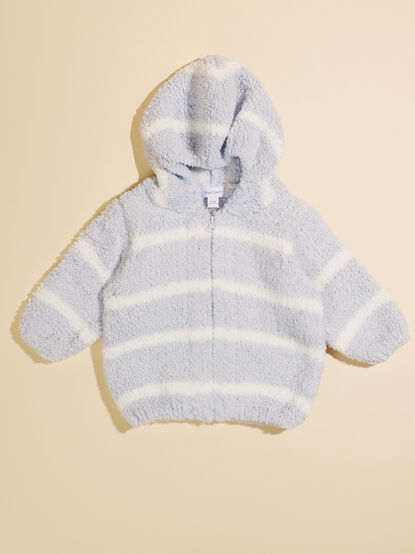 Cassy Striped Chenille Hoodie - TULLABEE
