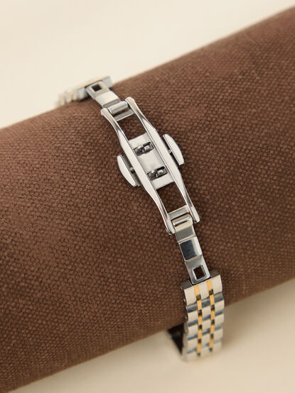 Mixed Metal Oval Watch - TULLABEE