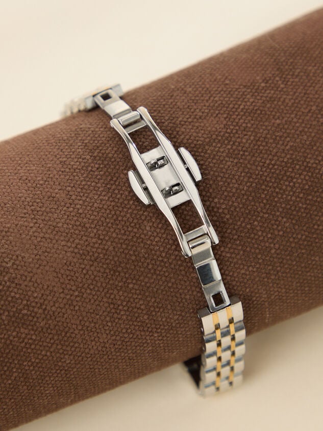 Mixed Metal Oval Watch Detail 2 - TULLABEE