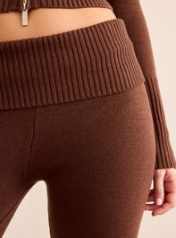 Serene Sprint Foldover Flare Pant Detail 2 - TULLABEE