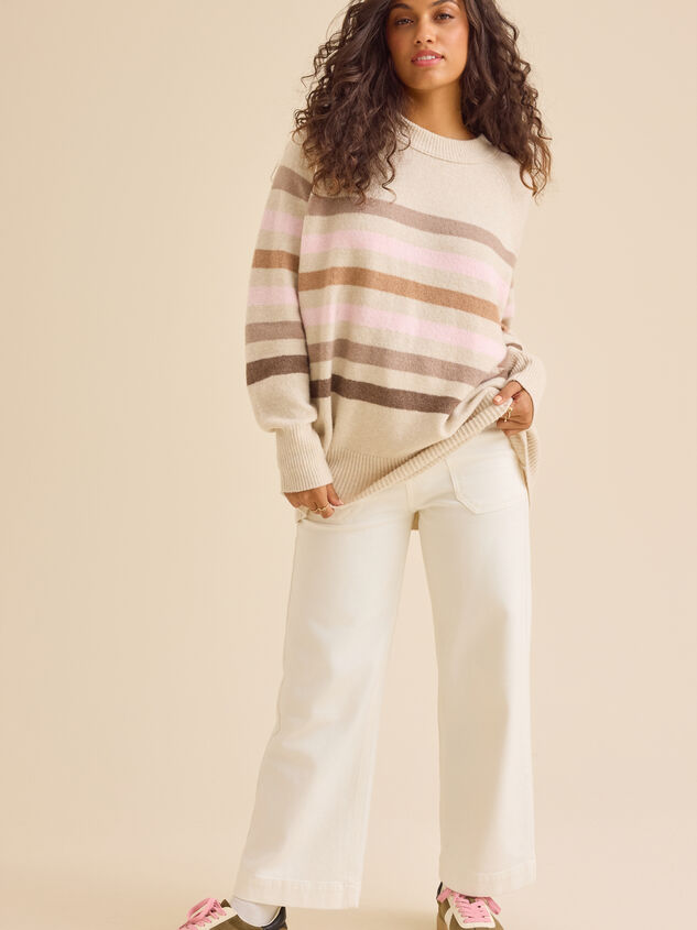 Faye Striped Sweater Detail 2 - TULLABEE