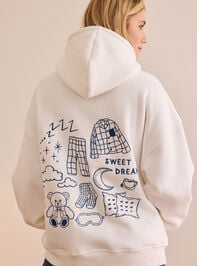 Sunday Nap Club Icon Hoodie Detail 2 - TULLABEE