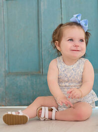 Laney Floral Ruffle Bodysuit Detail 4 - TULLABEE