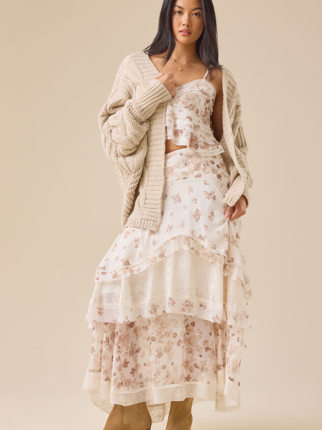 Luna Open Front Cardigan Detail 3 - TULLABEE