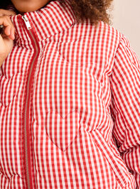 Snowbound Quilted Heart Puffer Jacket Detail 3 - TULLABEE