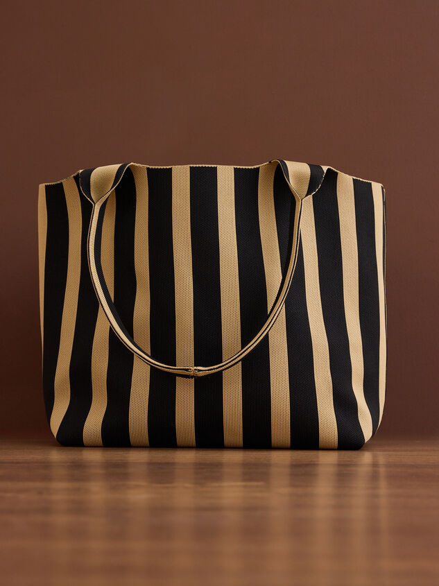 Robin Striped Tote Detail 2 - TULLABEE