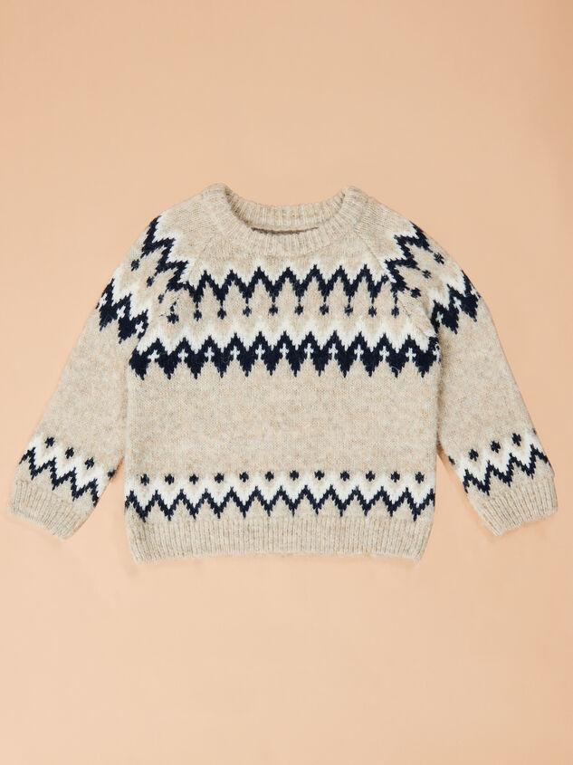 Frosty Fair Isle Sweater Detail 2 - TULLABEE