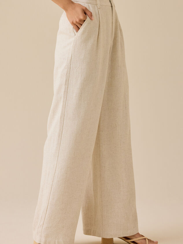 Kay Linen Trouser Detail 3 - TULLABEE
