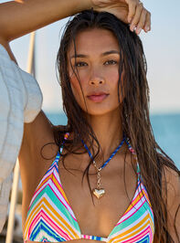 Shore and Sea Triangle Top Detail 2 - TULLABEE