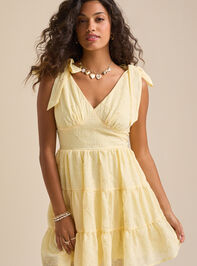 Daisy Embroidered Mini Dress Detail 2 - TULLABEE