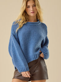 Maeve Chunky Roll Neck Sweater Detail 2 - TULLABEE